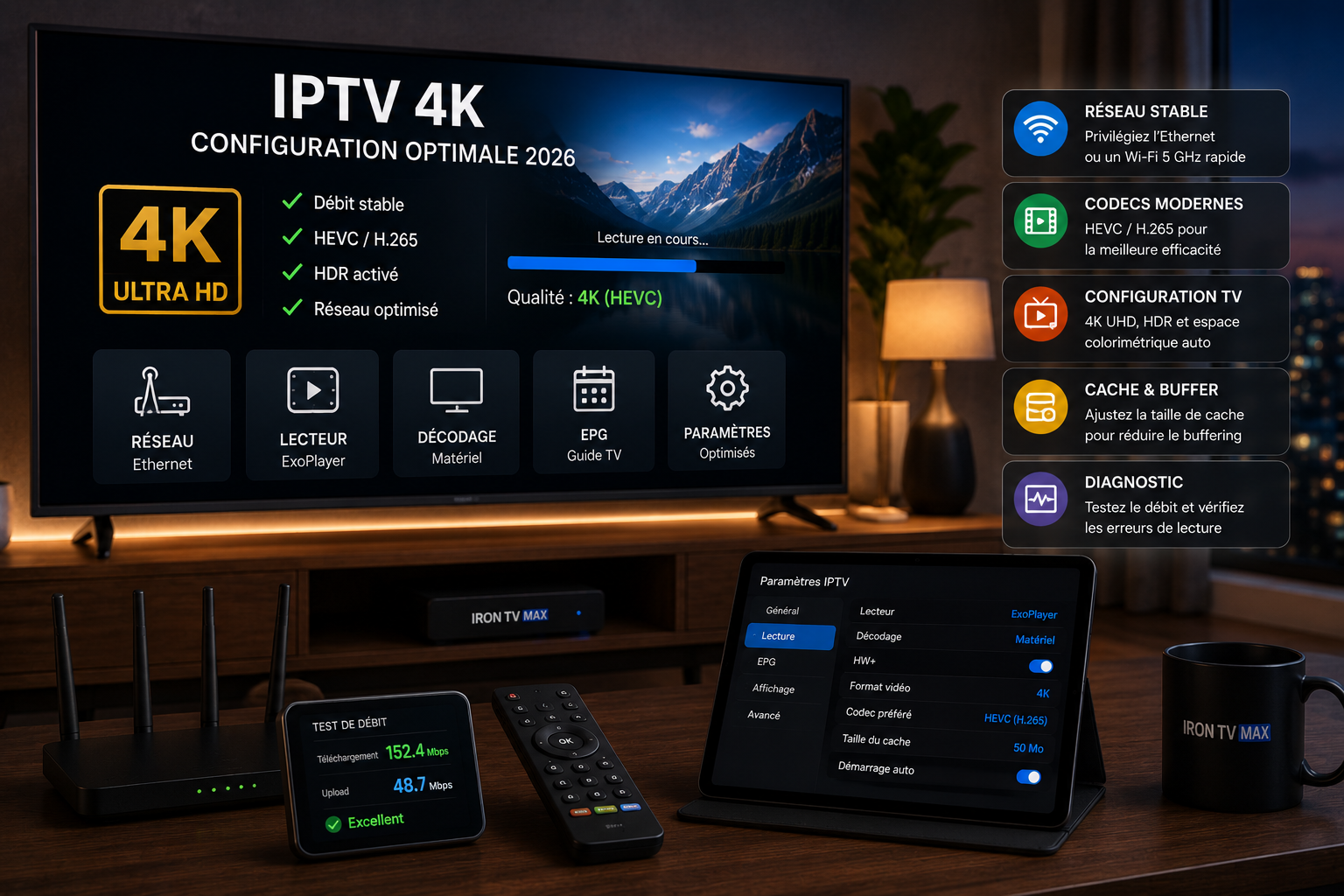Configurer l’IPTV 4K