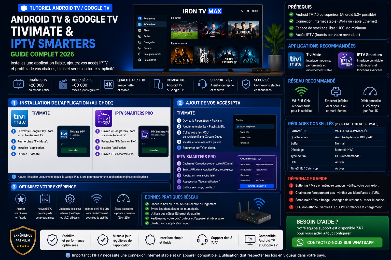 Configuration d’une application sur Android TV ou Google TV